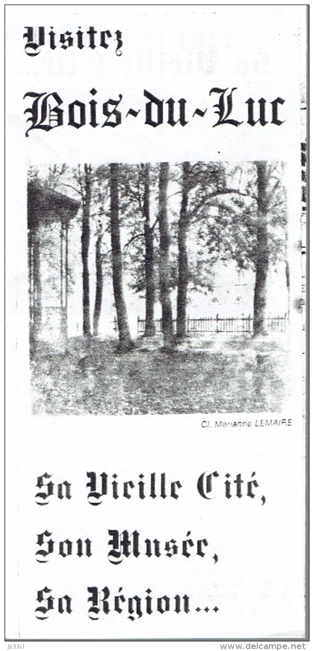 Mine Charbonnage Dépliant Sur Bois-du-Luc (La Louvière) Vieille Cité, Musée, Région (vers 1995) - Toerisme