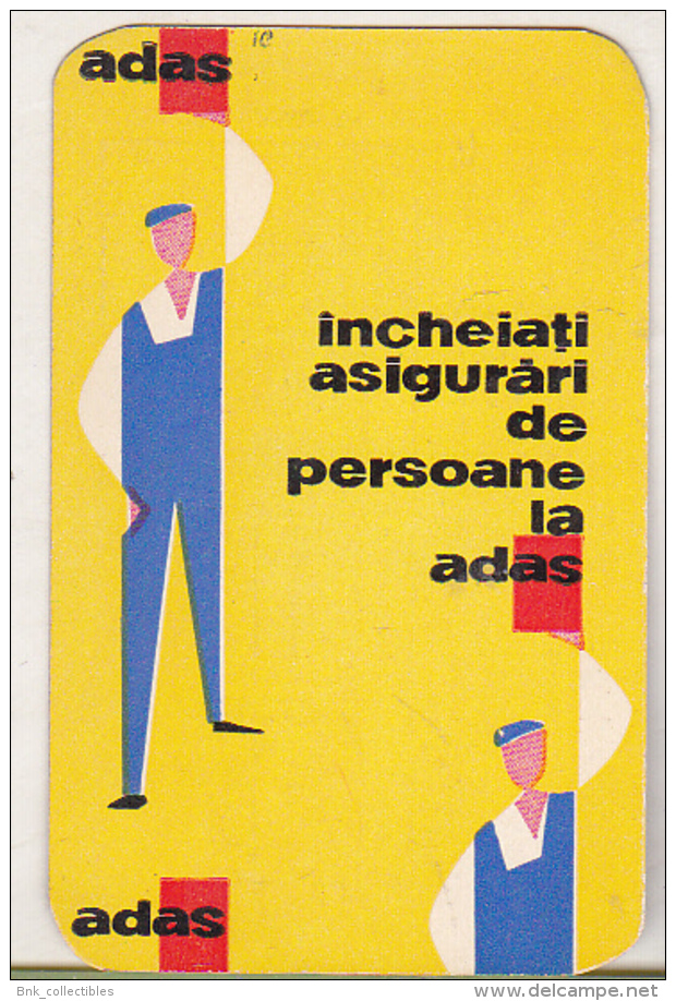 Romanian Small Calendar - 1964 ADAS Insurance Company - Petit Format : 1961-70