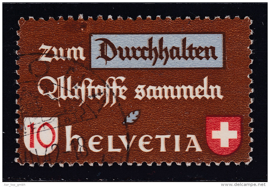 Schweiz 1942 Zu# 254.109 Abart Grosserfleck Altstoff - Used Stamps