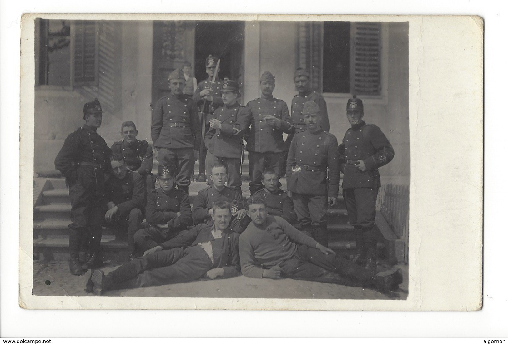 14627 - Armée Suisse Carte Photo De La Troupe Soldats à Biberist 1918 - Monde