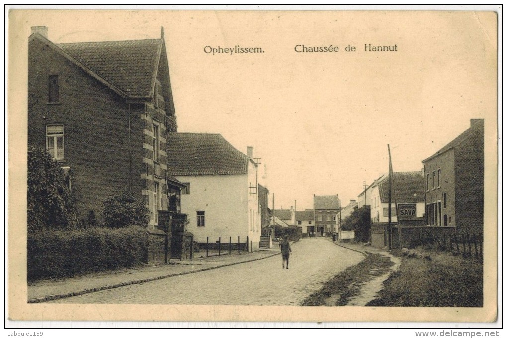 BELGIQUE Hélécine - Hampteau - OPHEYLISSEM  : " Chaussée De Hannut " Voyagée FM Krefeld Oblitération 1922 Neerheylissem - Hélécine