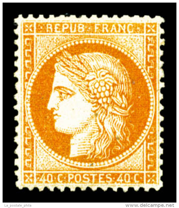 * N°38, 40c Orange, Très Bon Centrage, SUP (signé Calves/certificat)    Qualité : *   ... - 1870 Siège De Paris