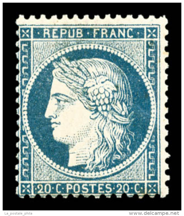 ** N°37, 20c Bleu, TB    Qualité : ** - 1870 Siège De Paris