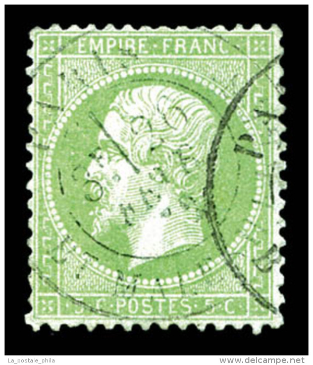 O N°35, 5c Vert-pâle Sur Bleu, TB    Qualité : O    Cote : 220 Euros - 1870 Beleg Van Parijs