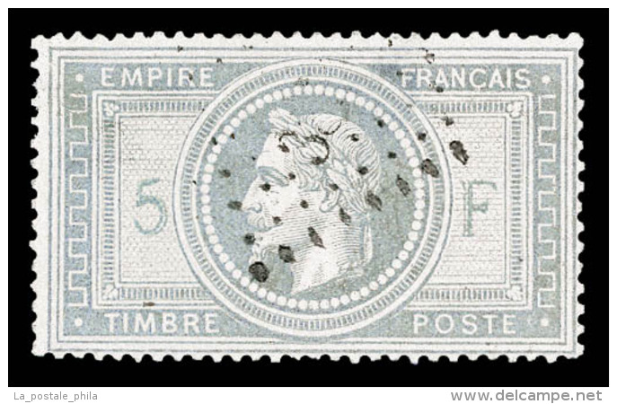 O N°33, 5F Violet-gris, Def, Belle Présentation    Qualité : O    Cote : 1100 Euros - 1863-1870 Napoléon III Lauré