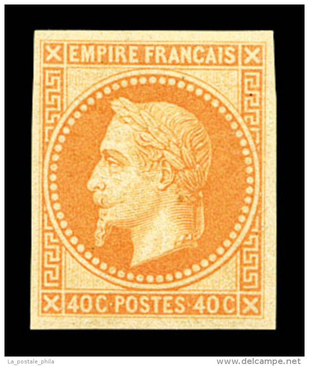 * N°31c, 40c Orange, Impression De Rothschild, TB    Qualité : *    Cote : 360 Euros - 1863-1870 Napoléon III Lauré