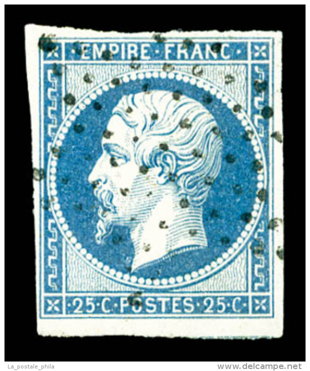 O N°15, 25c Bleu Obl étoile De Paris, TB    Qualité : O    Cote : 285 Euros - 1853-1860 Napoléon III.