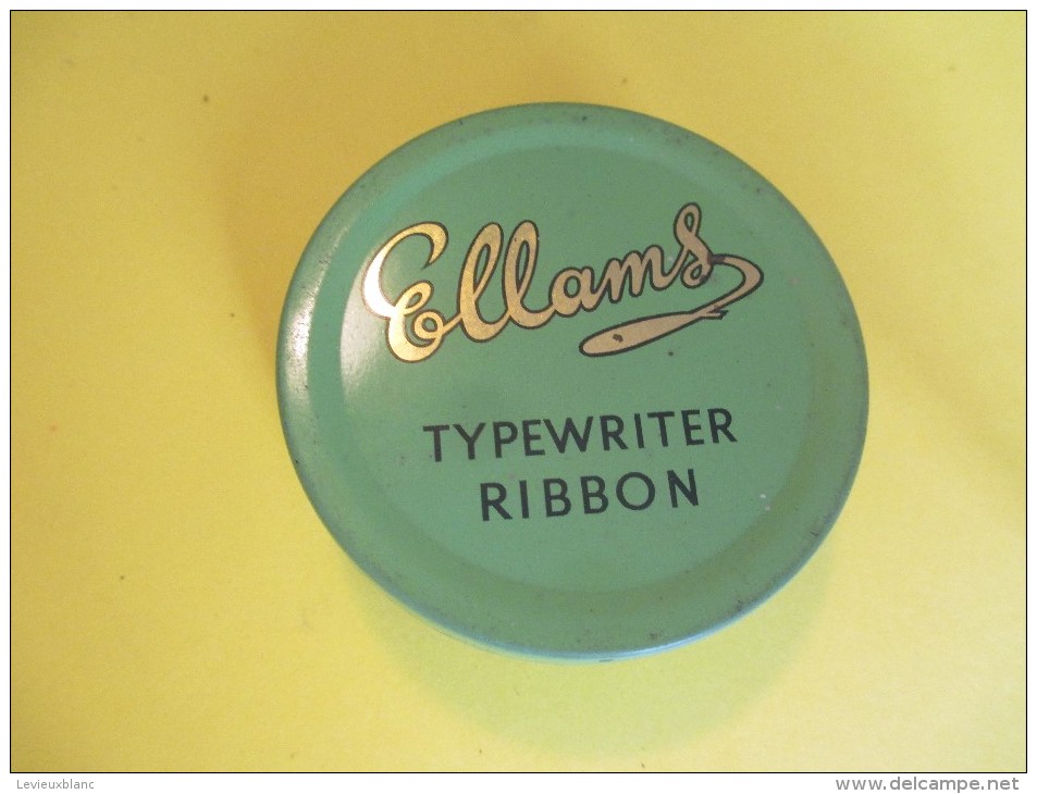 Boite Métallique/Machine à écrire/ Avec Ruban Neuf/ ELLAMS/Typewriter Ribbon/England/Vers 1960- 70     BFPP69 - Boîtes