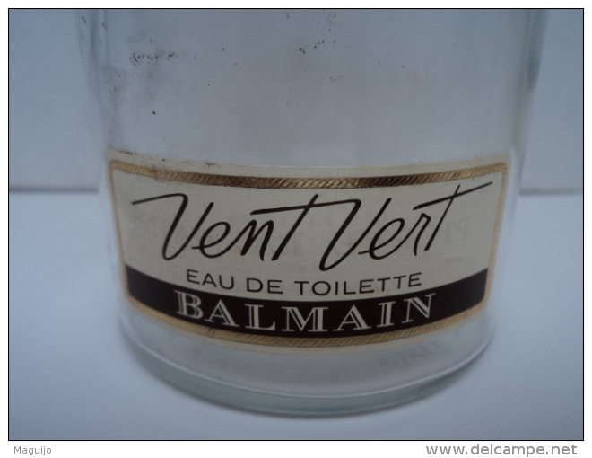 BALMAIN:"VENT VERT" FLACON  ( PAS VAPO) VIDE , CONTENAIT ENVIRON 500 ML LIRE ET VOIR!! - Miniatures Femmes (sans Boite)