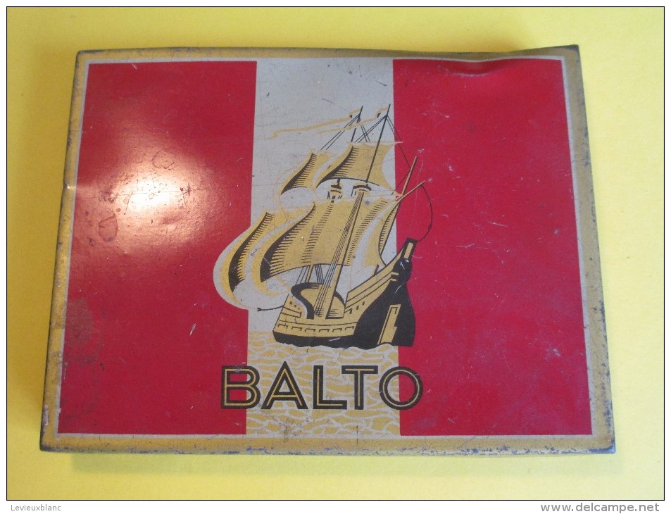 Cigarettes / Boite Métallique/Balto/Goût Américain/Régie Française/Vers 1950 - 1970          BFPP61 - Estuches Para Cigarrillos (vacios)