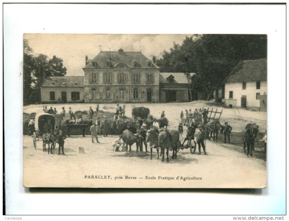 CP - PARACLET (80) PRES BOVES  ECOLE PRATIQUE D AGRICULTURE - Autres & Non Classés