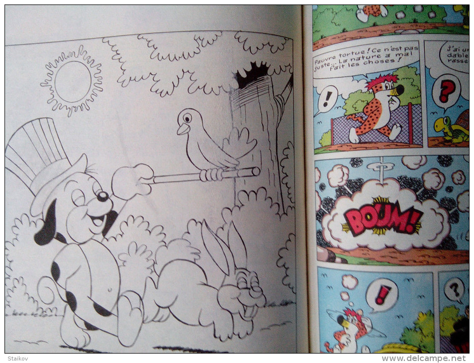 RARE COLLECTIBLE COMICS PIFOU FRANCE N4 JOURNAL 1987 SPE ANIMATION NEED TO PAINT - Pif - Autres