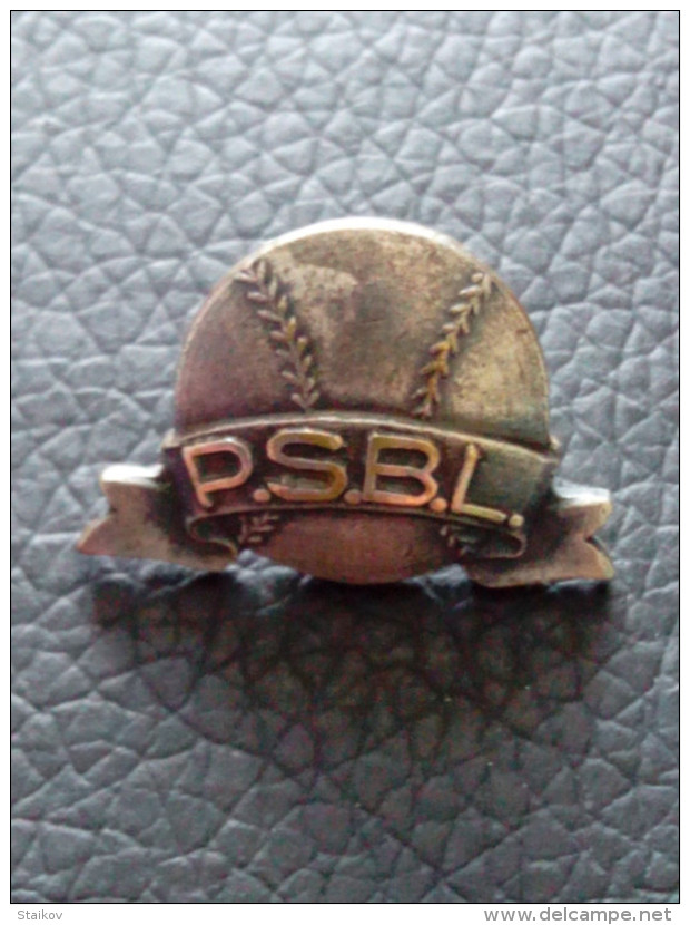 EXTREMELY RARE OLD BADGE 1951 BASEBALL P.S.B.L. LEAGUE ORIGINAL NO OTHER - Baseball