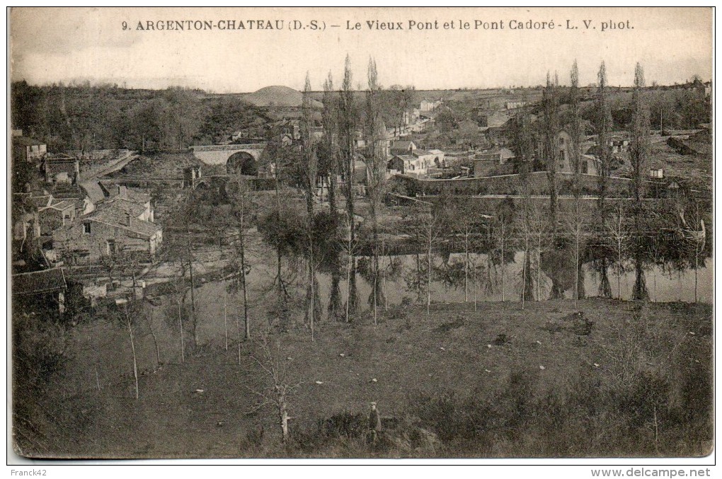 79. Argenton Chateau. Le Vieux Pont Et Le Pont Cadoré. Coins émoussés - Argenton Chateau