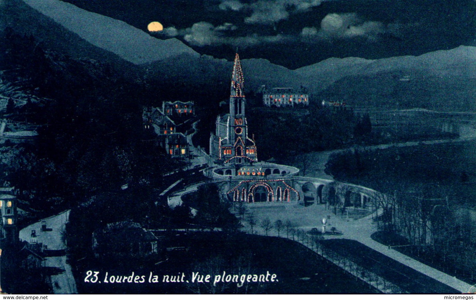 LOURDES - Lourdes La Nuit - Vue Plongeante - Lourdes