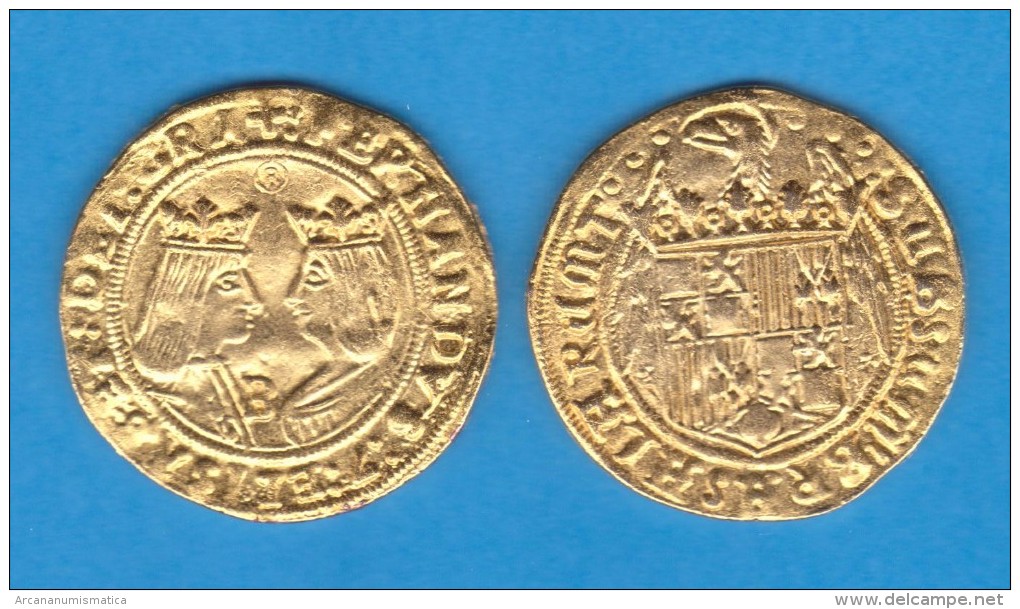 REYES CATOLICOS EXCELENTE ORO BURGOS RÉPLICA  DL-11.784 - Counterfeits