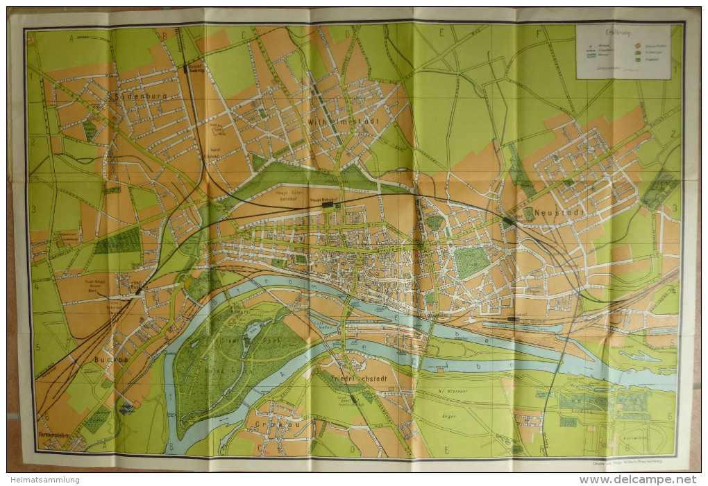 Plan Von Magdeburg 1927 - 47cm X 70cm - Herausgeber Robert Wunder Braunschweig - Sonstige & Ohne Zuordnung