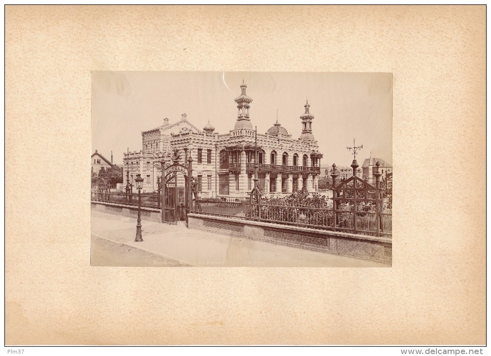 BERCK SUR MER, Le Kursaal - Photo Albuminée 12 X 18,5 Cm Contrecollée Sur Carton - Editeur  ND Phot. - Anciennes (Av. 1900)