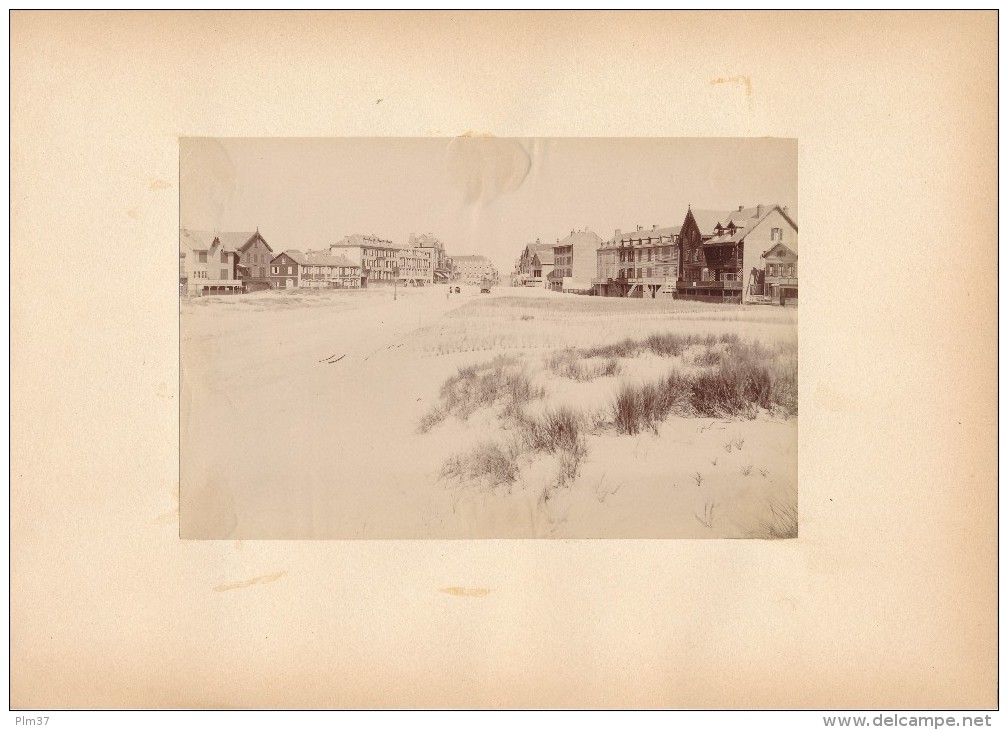 BERCK SUR MER - Photo Albuminée 12 X 18,5 Cm Contrecollée Sur Carton - Editeur  ND Phot. - Anciennes (Av. 1900)