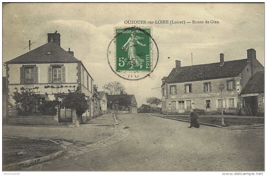 OUZOUER-sur-LOIRE - Route De Gien - Ed. L. Marchand - Ouzouer Sur Loire