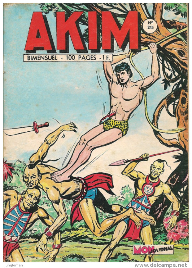 Akim N° 245 - 1ère Série - Editions Aventures Et Voyages - Octobre 1969 - Avec En + Bing Et Bang Badabang Et Bombarda - Akim