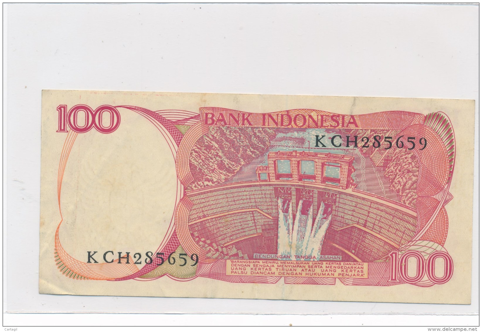 Billets -B2044-  Indonésie - 100  Seratus Rupiah 1984  ( Type, Nature, Valeur, état... Voir Double Scan) - Indonesia