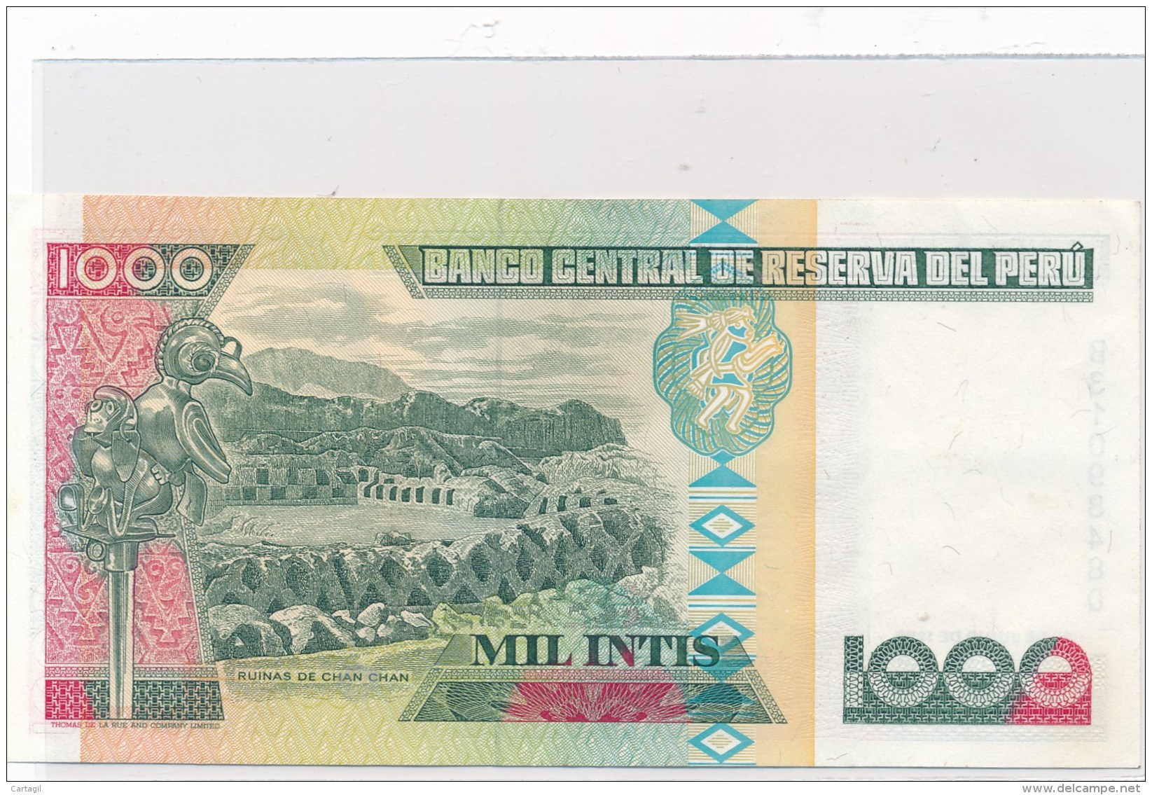 Billets -B2049 - Pérou - 1000 Intis 1988    ( Type, Nature, Valeur, état... Voir Double Scan) - Perú