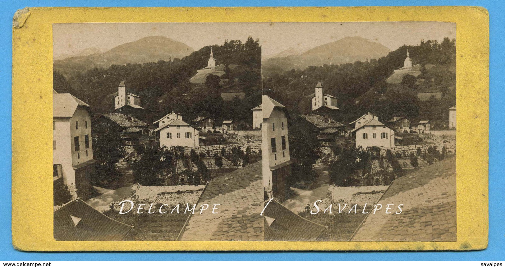 Haute Savoie - SALLANCHES, Château De Rubins Vers 1870/80 - Photo Stéréoscopique - Voir Scans - Stereoscopic