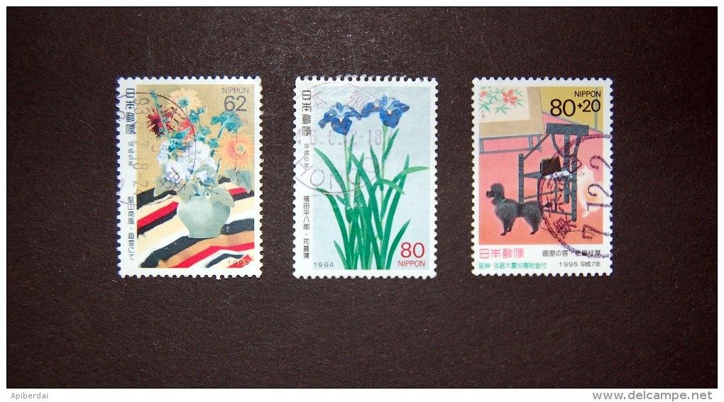 Japan - 1993 To 1995 Philatelic Week - 3 Stamps Oblitérés / Used - Gebruikt