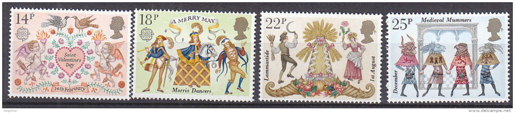 Gran Bretaña  972/975 ** MNH. 1981 - Nuevos