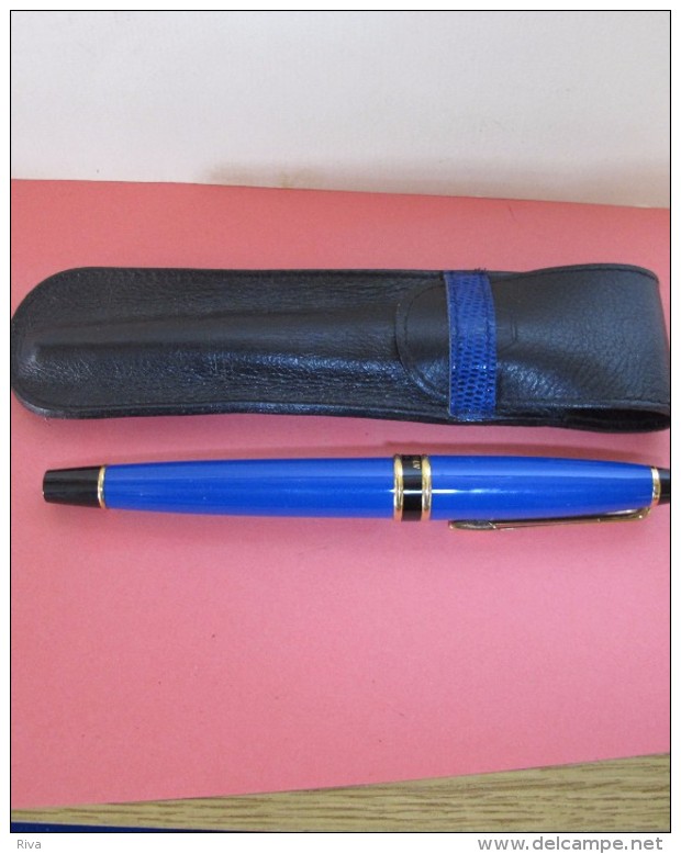 Stylo à Plume  WATERMANN Avec Son étui En Cuir . - Pens