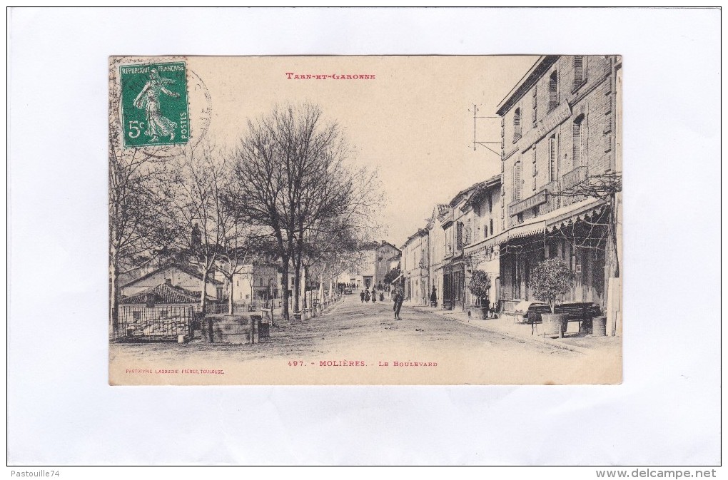 497.  -  MOLIERES.  -  Le  Boulevard - Molieres