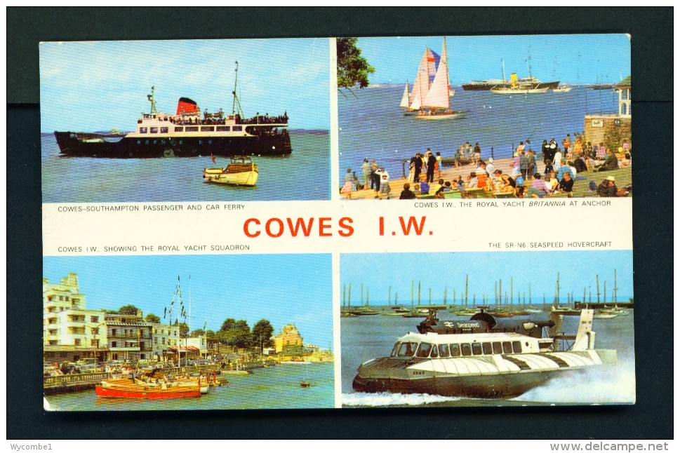 ENGLAND  -  Isle Of Wight  Cowes  Multi View  Unused Postcard - Cowes