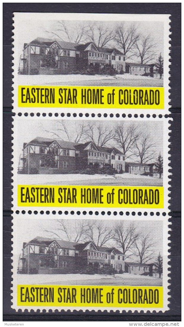 United States Masonic Eastern Star Home Of Colorado Vignette 3-Stripe Freimaurer Masonry Maçonnique - Franc-Maçonnerie