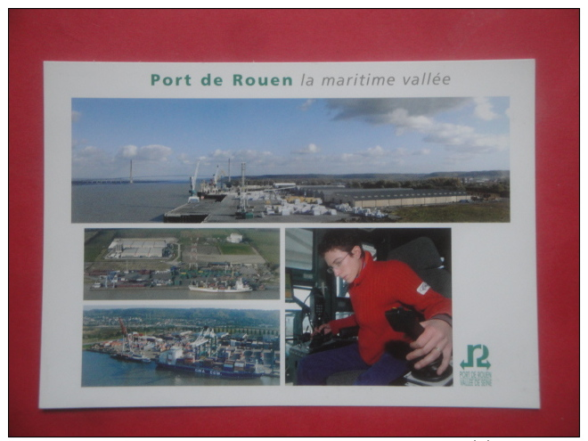 ET/53 PORT DE ROUEN LA MARITIME VALLEE  // VALLEE DE SEINE 4 VUES // RECTO VERSO - Rouen