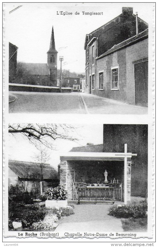 COURT-SAINT-ETIENNE.  LA ROCHE.  L'EGLISE DE TANGISSART. CHAPELLE NOTRE-DAME DE BEAURAING. - Court-Saint-Etienne