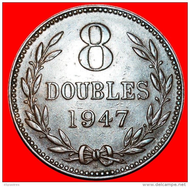 § GREAT BRITAIN: GUERNESEY &#9733; 8 DOUBLES 1947H! LOW START&#9733; NO RESERVE! George VI (1937-1952) - Guernesey