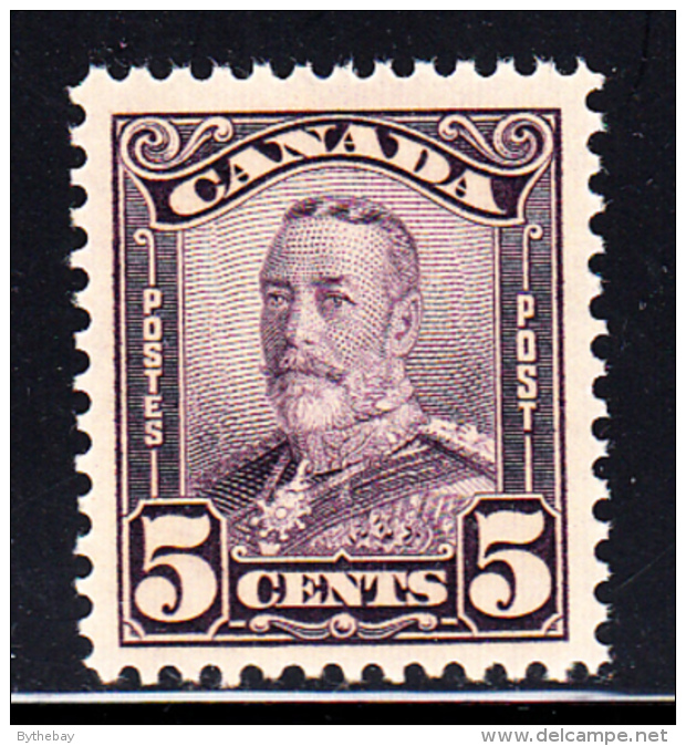 Canada MNH Scott #153 5c George V Scroll Issue - Neufs