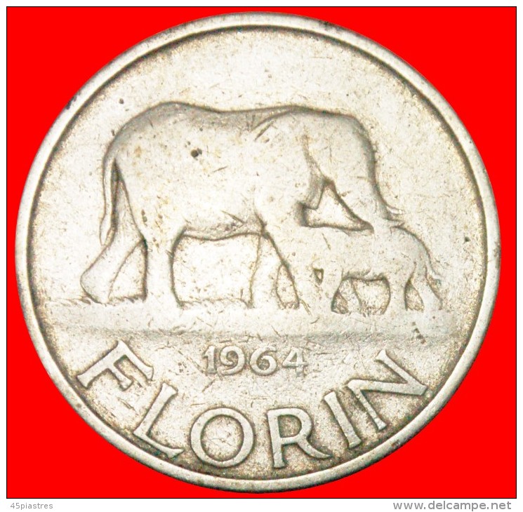 * ELEPHANT: MALAWI ★ FLORIN 1964! YEAR=TYPE! LOW START&#9733;NO RESERVE! Banda (1963-1994) - Malawi