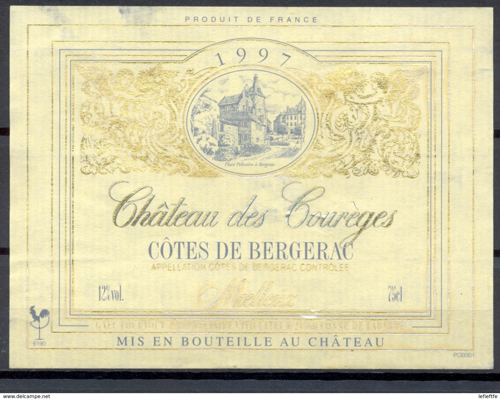 065 - Côtes De Bergerac - 1997 - Château Des Courèges - Moelleux - G.A.E.C. Fourtout Propriétaire Conne De Labarde 24360 - Bergerac