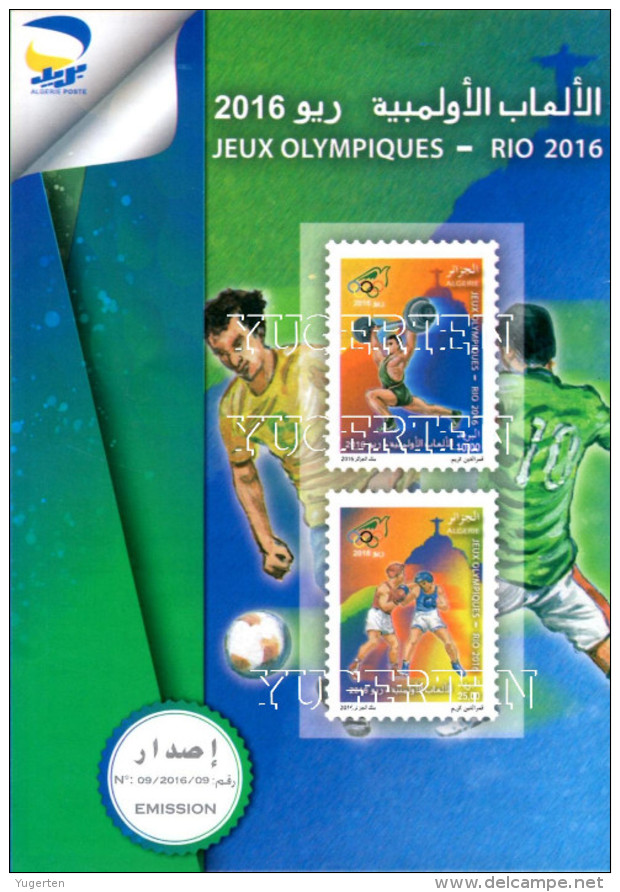 ALGHERIA 2016 - Notice Folder Olympic Games Rio 2016 Olympische Spiele Juegos Olímpicos Olympics 3 Scans - Eté 2016: Rio De Janeiro