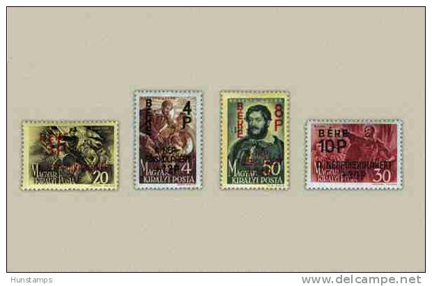 Hungary 1945. Peace Complete Set MNH (**) Michel: 774-777 / 2 EUR - Neufs