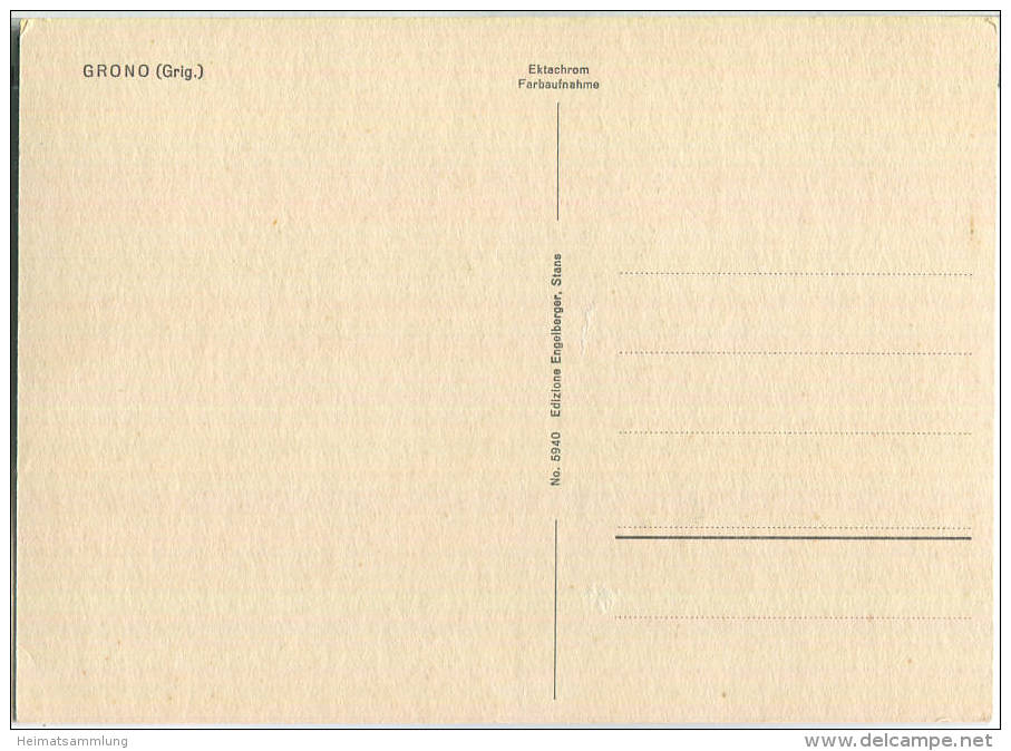 6537 Grono - Edizione Engelberger Stans - Grono
