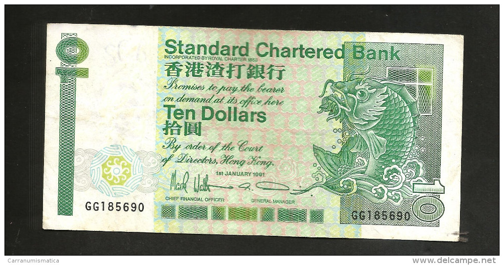 HONG KONG - STANDARD CHARTERED BANK - 10 DOLLARS (1993) - Hongkong