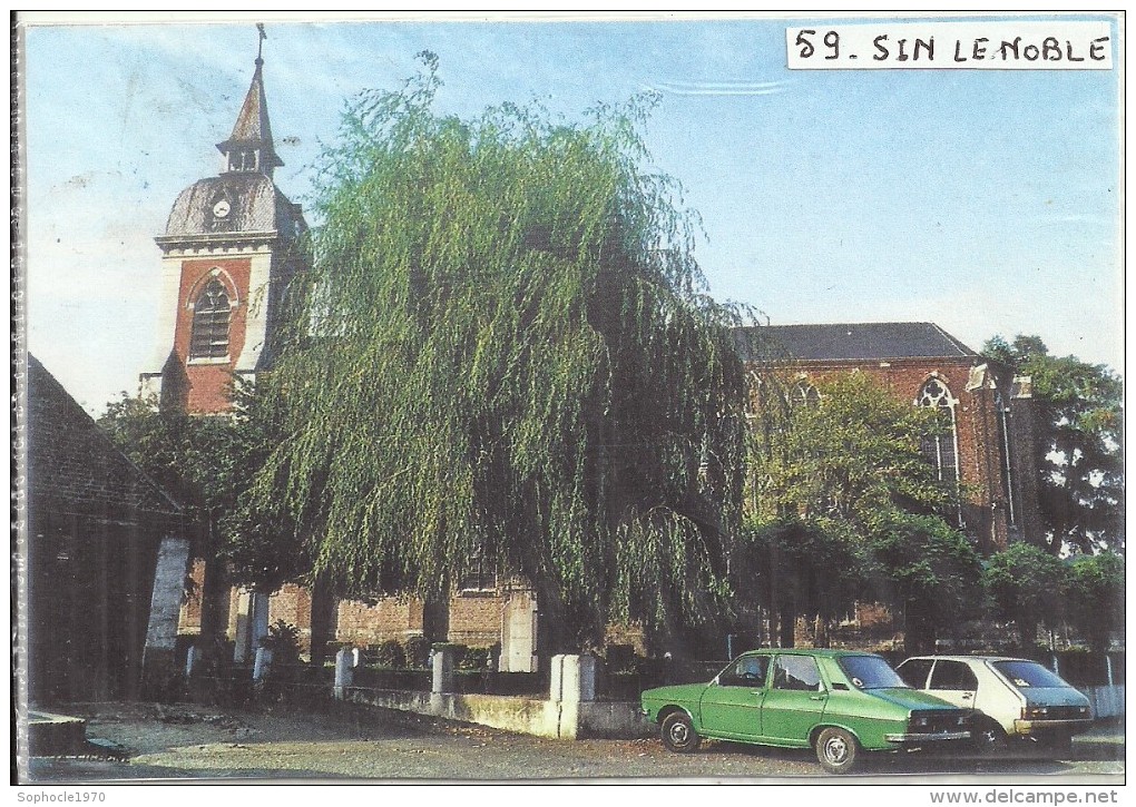 NORD - 59 - TOP 2016   - CPSM GF Couleur -  SIN LE NOBLE - L'église - Sin Le Noble