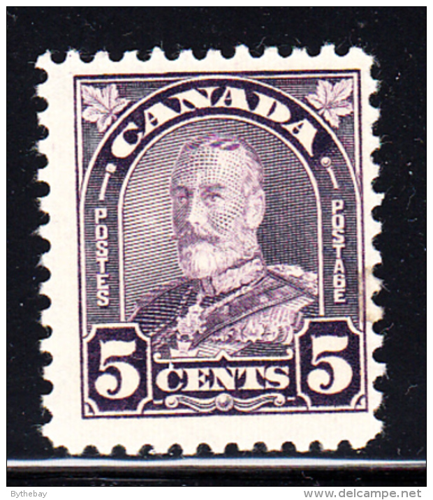 Canada MNH Scott #169a 5c George V Arch Issue Flat - Unused Stamps