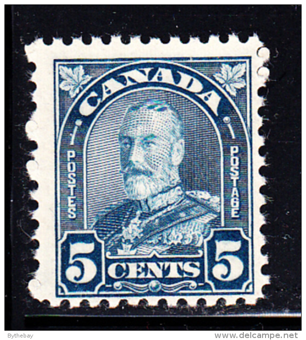 Canada MNH Scott #170i 5c George V Arch Issue Milky Blue - Neufs