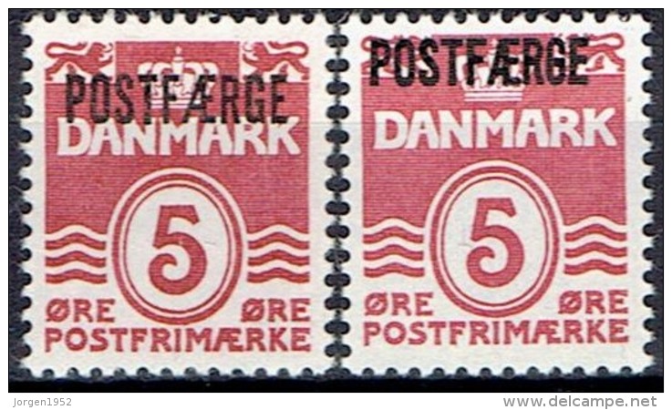 DENMARK  # FROM 1967  STANLEY GIBBONS  P491** (2 TYPES) - Paketmarken