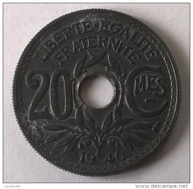 20 CENTIMES - 1946 - Gouvernement Provisoire - TTB - - 20 Centimes
