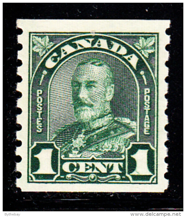 Canada MNH Scott #179 1c George V Arch Issue Coil Single - Rollo De Sellos